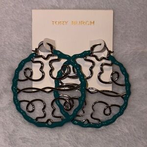 Tory Burch Twisted Miller Hoop Earrings